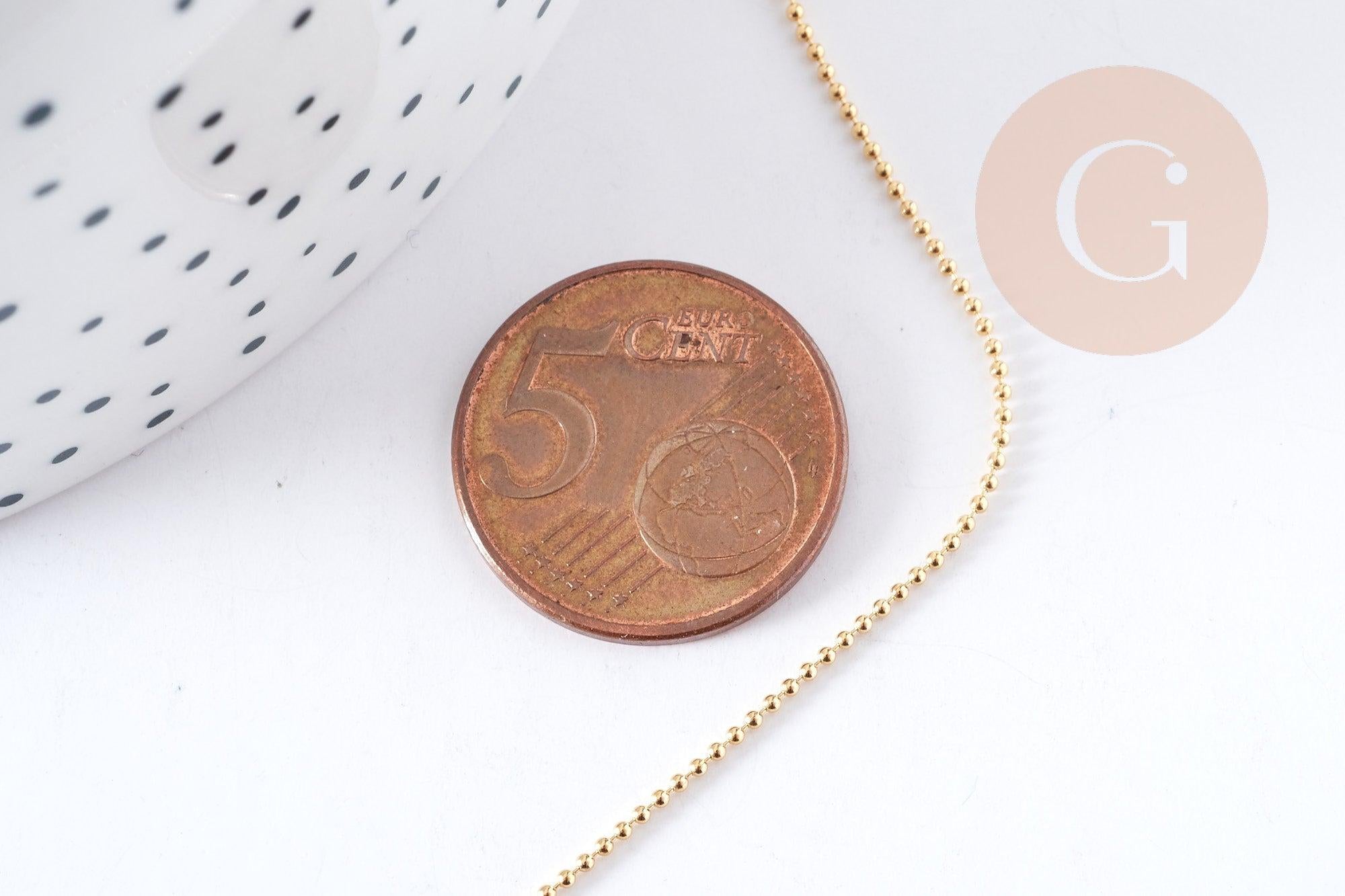 Gingerlily Bracelet chaîne boule G8213 gold-filled doré 17,8cm