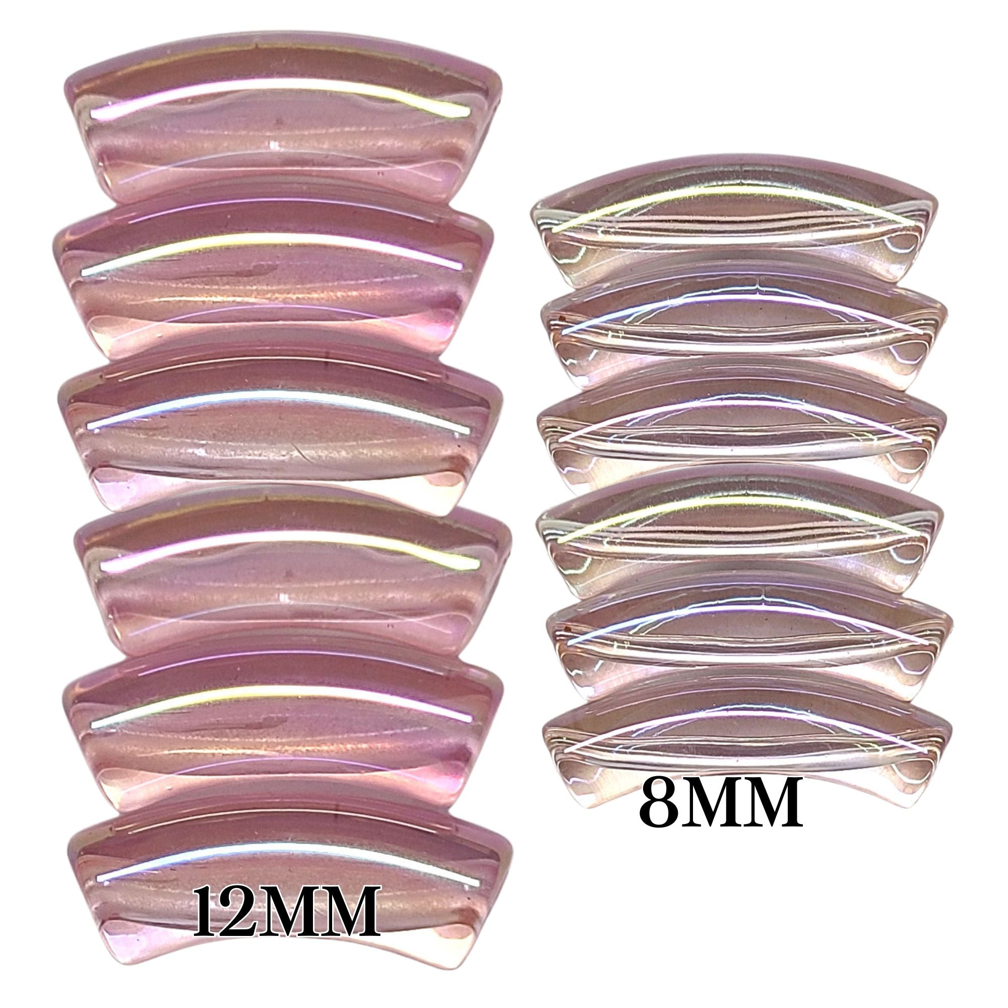 ARTSHOP Tubes 8MM 384 tube incurvé rose clair AB 8mm x6