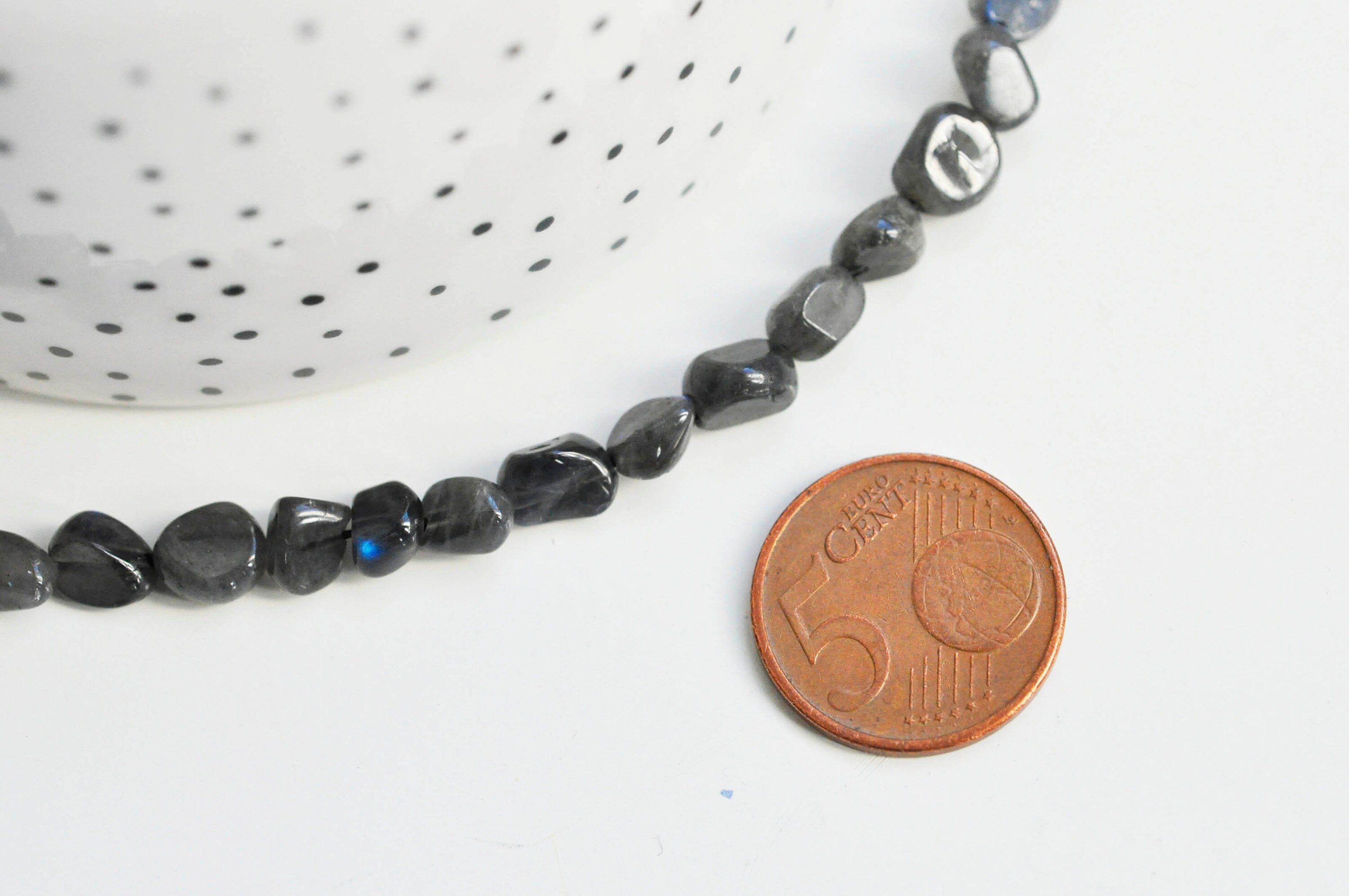 Gingerlily Perles Labradorite Nugget 9-11mm Fil 40 Perles