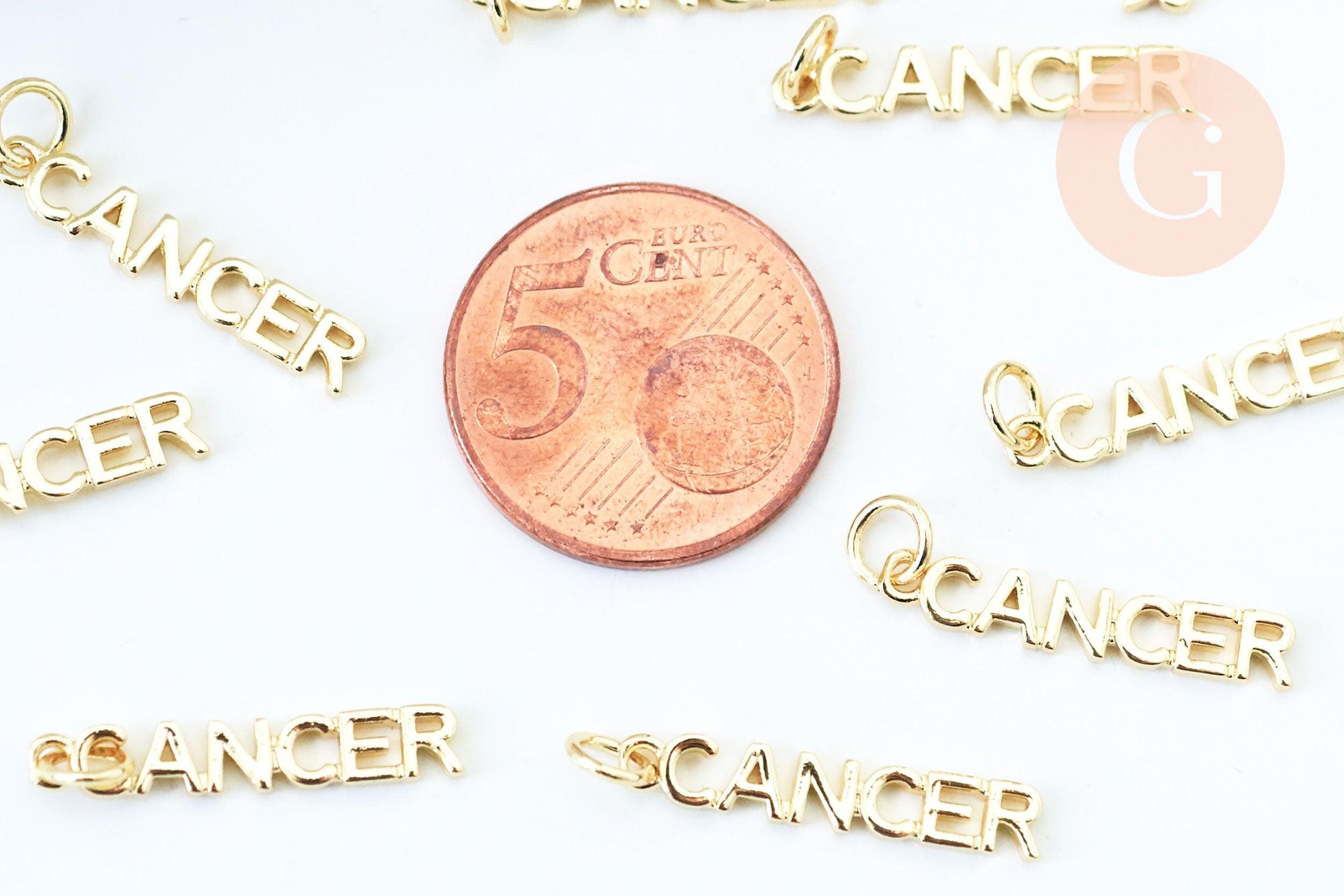 Gingerlily Breloque Cancer G6042 laiton doré 22.5mm x1