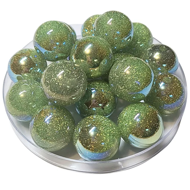 ARTSHOP Boules Glitters 273 Tilleul perles x10 20mm