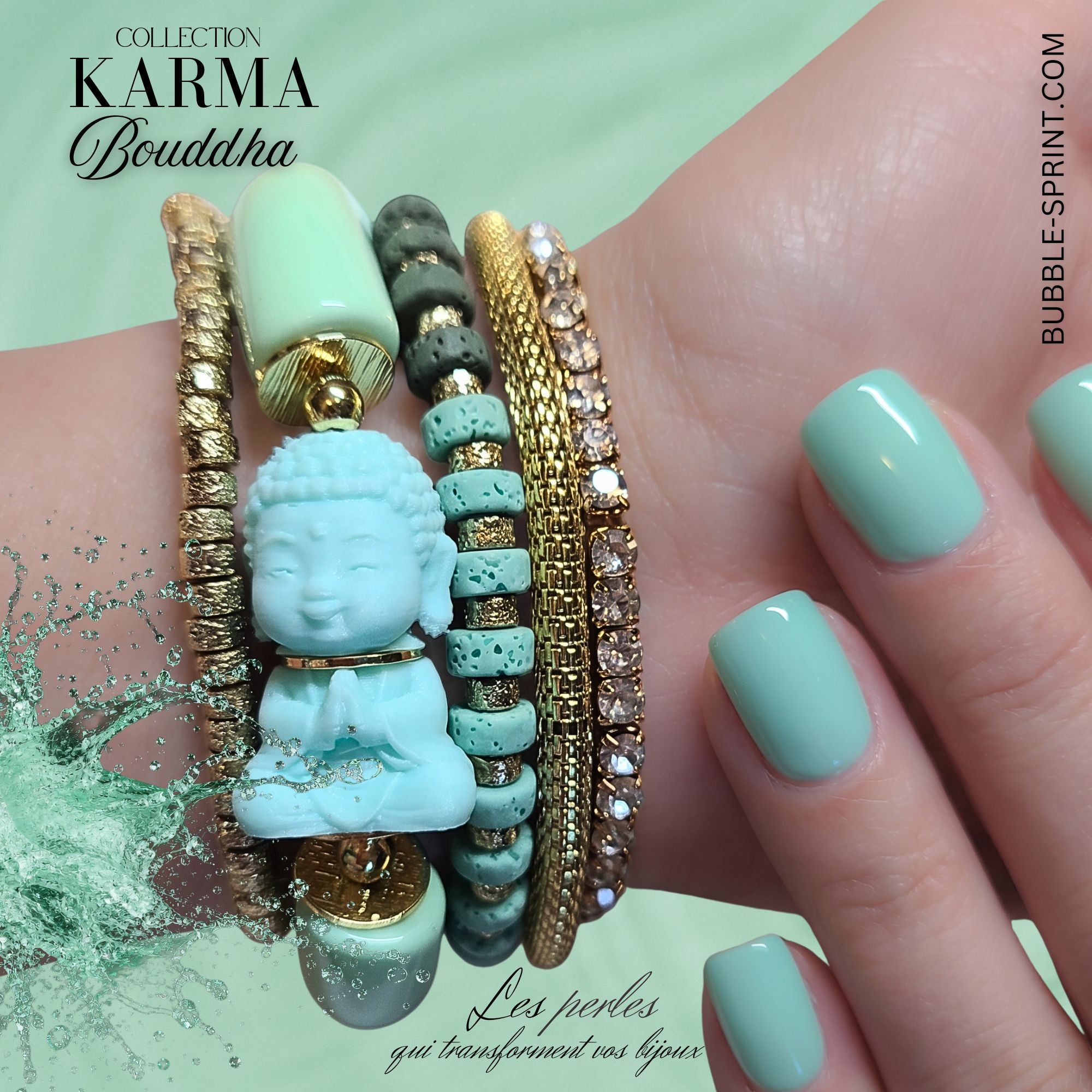 ARTSHOP Karma KIT bracelet Bouddha Jade à faire