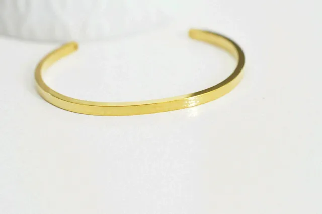 Gingerlily Accessoires G2585 bracelet jonc doré 55mm percé