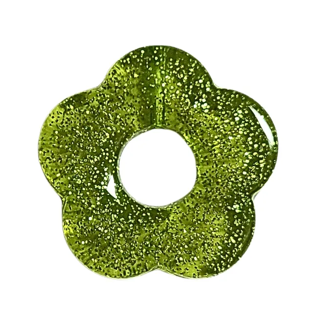 ARTSHOP Flower power 90 fleur capucine glitter kiwi 27mm