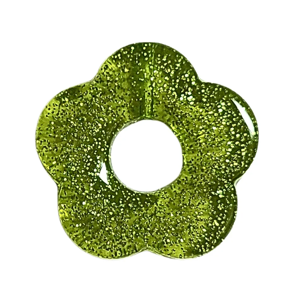 ARTSHOP Flower power 90 fleur capucine glitter kiwi 27mm
