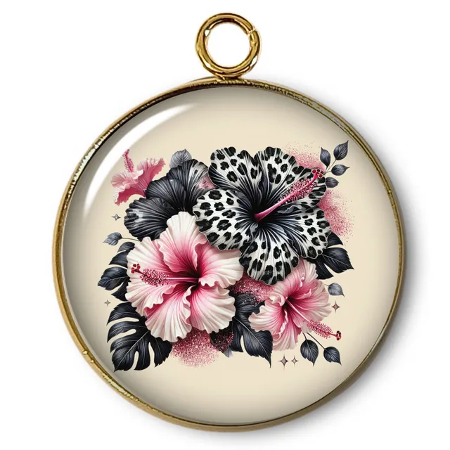 ARTSHOP Pendentifs 12 Intemporel Fleur breloque x1 doré