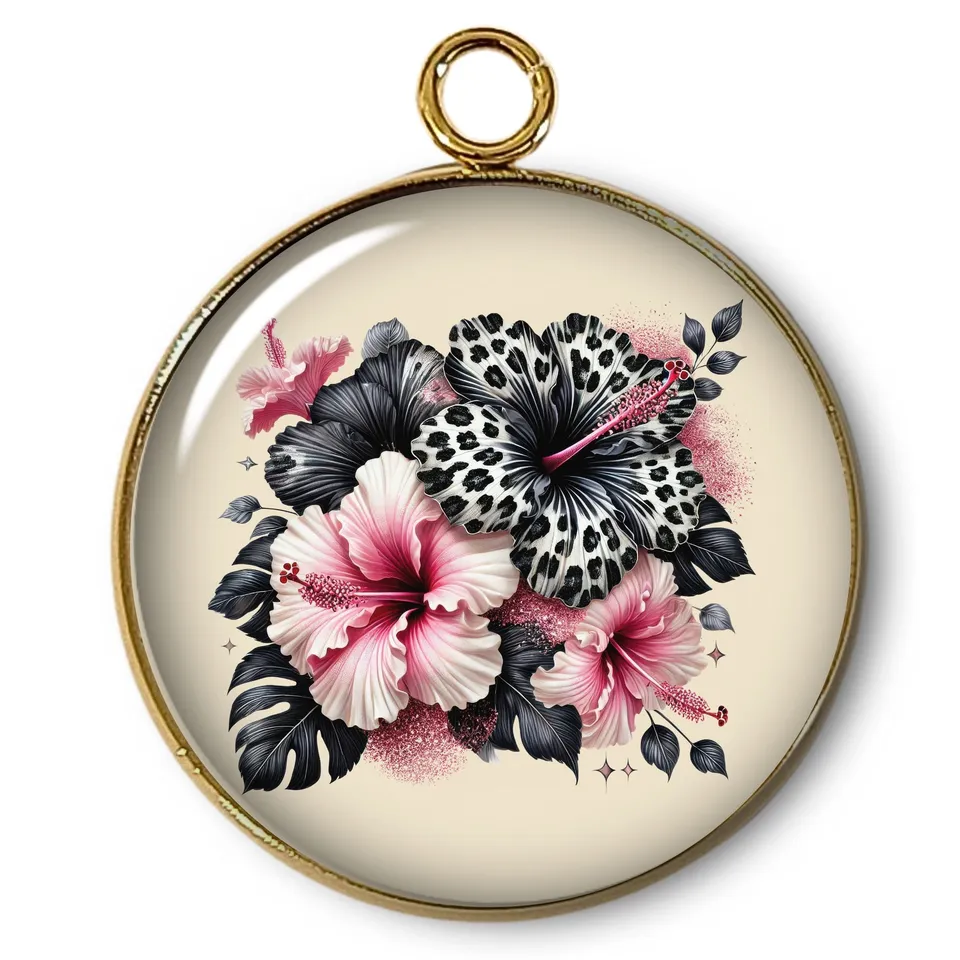 ARTSHOP Pendentifs 12 Intemporel Fleur breloque x1 doré