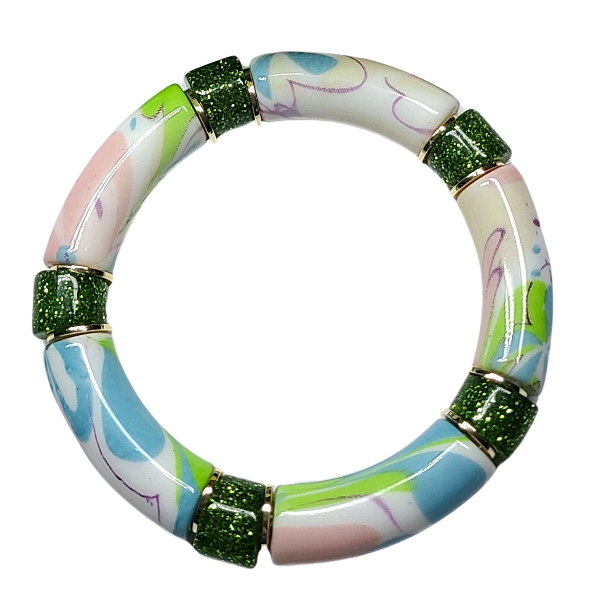 ARTSHOP Tubes DESIGN 1001 tube incurvé fleurs 12MM x6