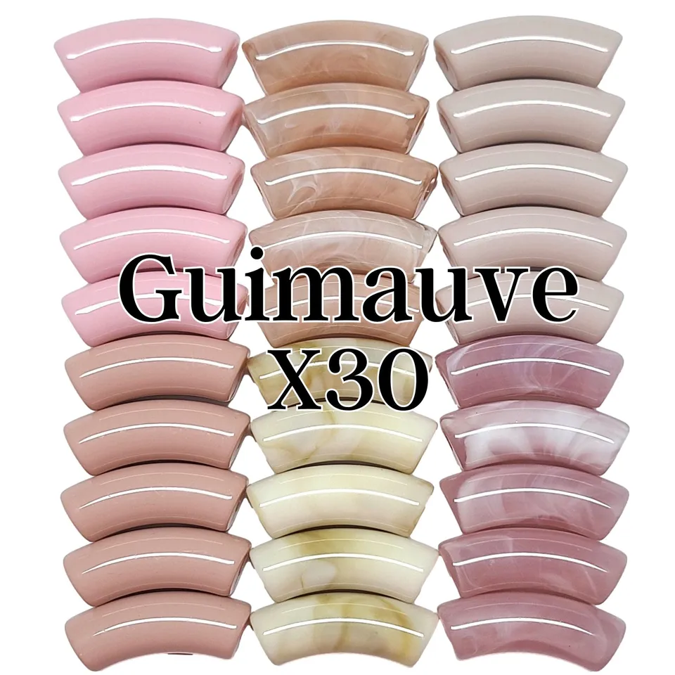 ARTSHOP Camaieu 89 lot 30 tubes Guimauve 12 mm rose
