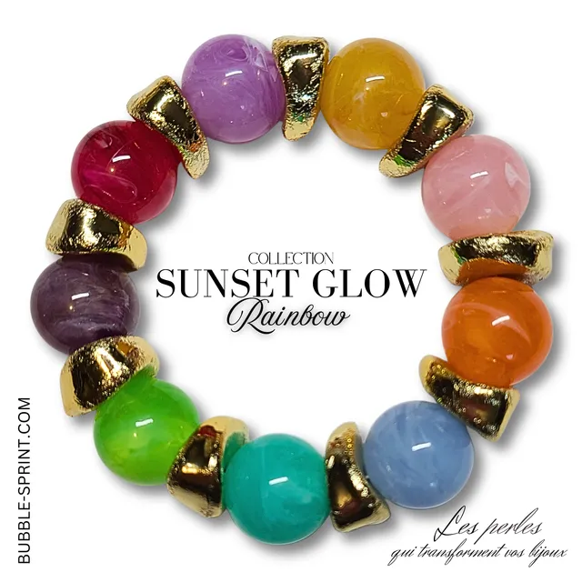 ARTSHOP Bijoux en KITS SUNSET GLOW kit bracelet rainbow