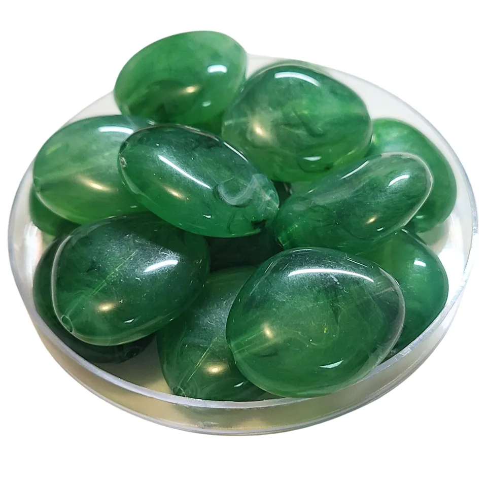 ARTSHOP Galets TIKA galet Vert gazon marbré 30mm x1