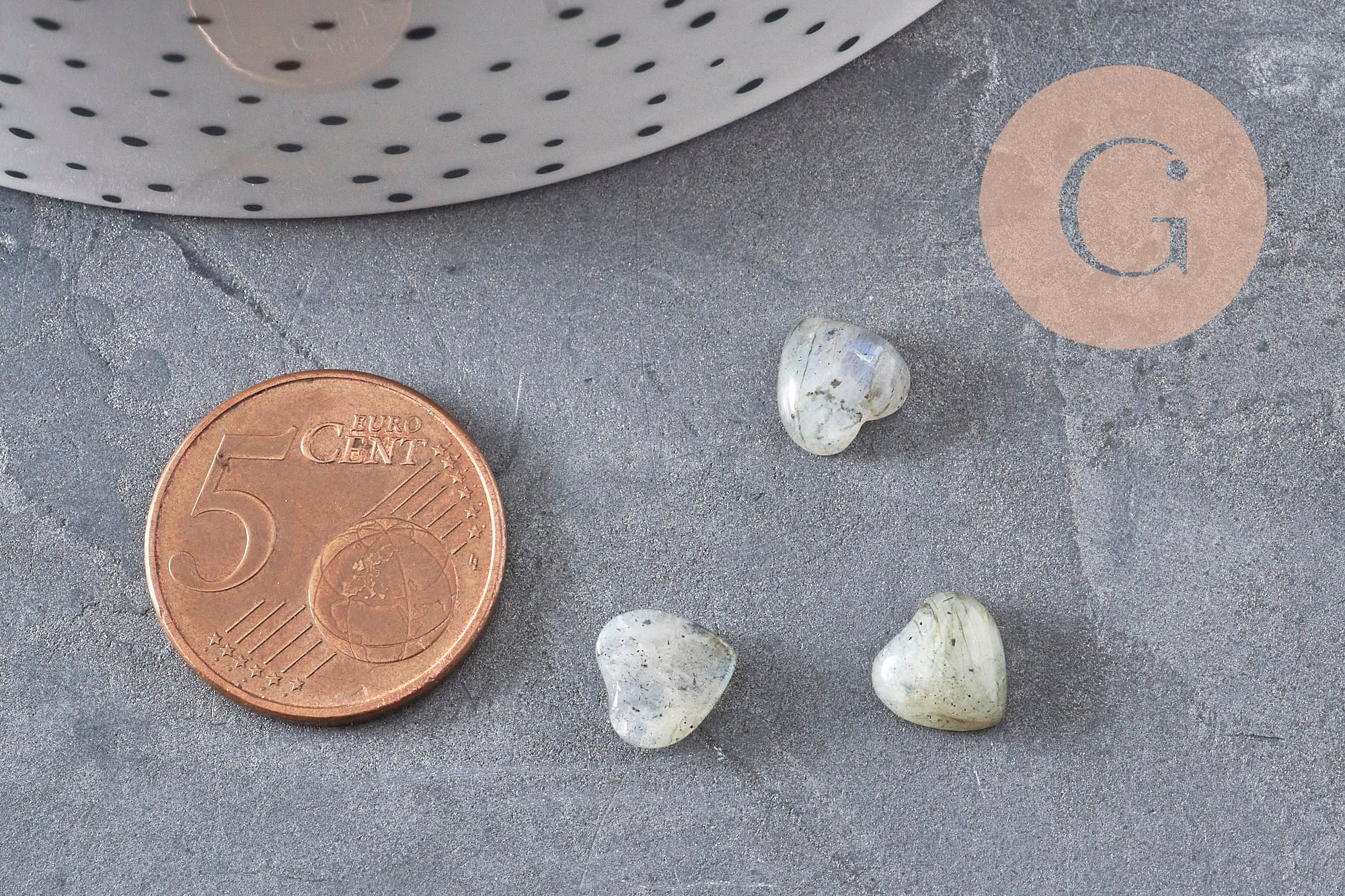 Gingerlily G11047 cabochon coeur labradorite 8x8mm