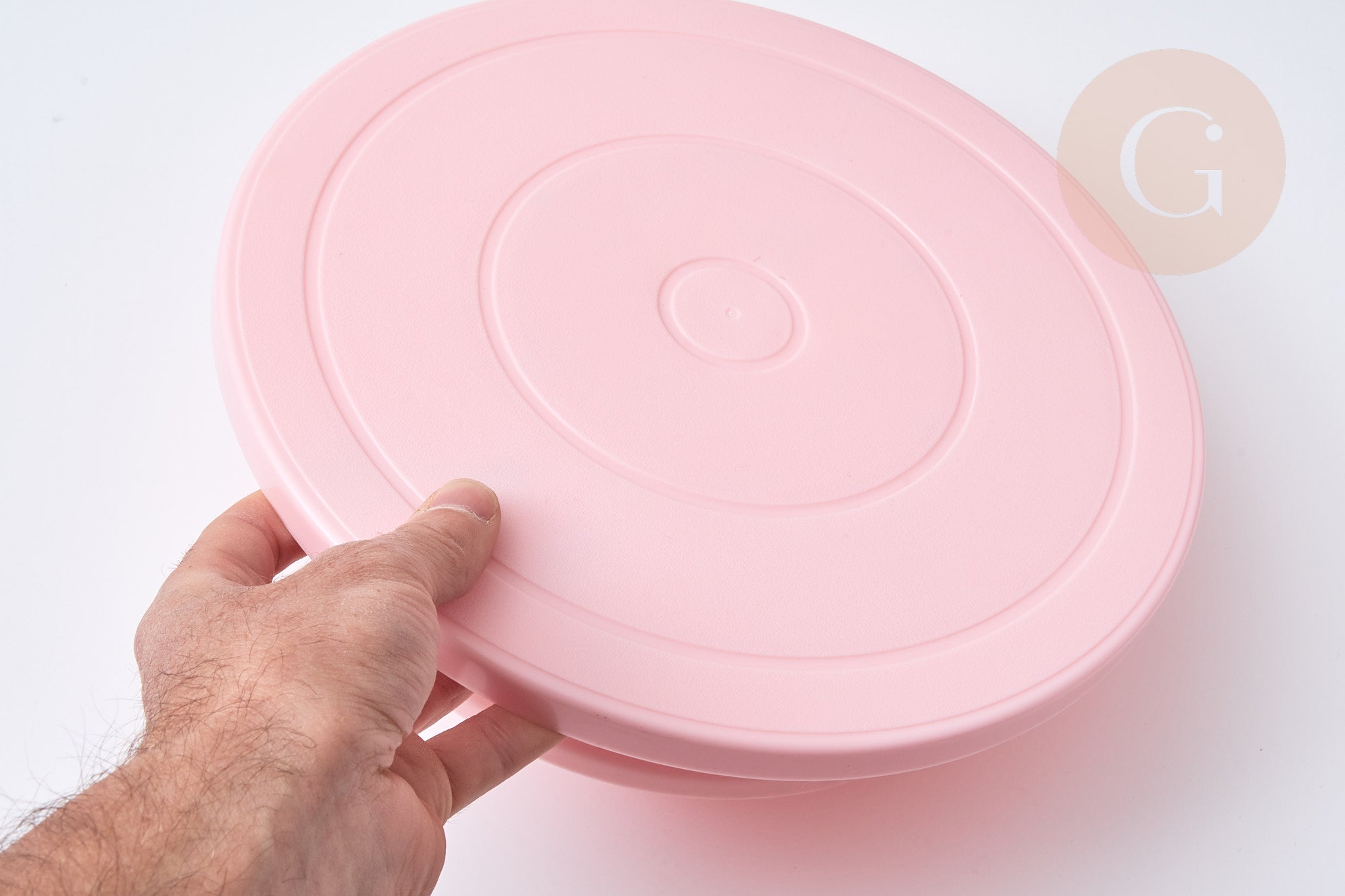 Gingerlily Plateau tournant gâteau silicone rose 276mm x1