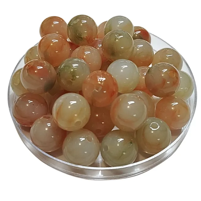 ARTSHOP Boules 16MM 247 Agate Opale lot 15 boules