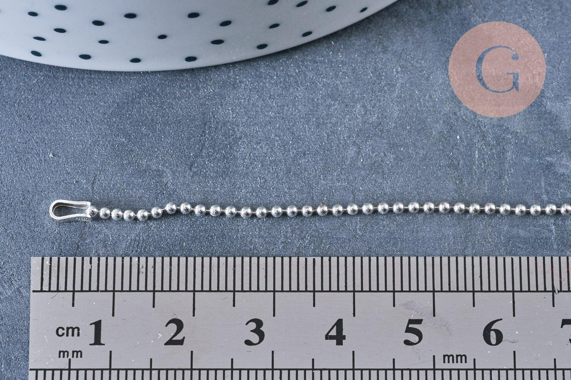Gingerlily bracelet cheville boule argent 925 22,8cm G8228