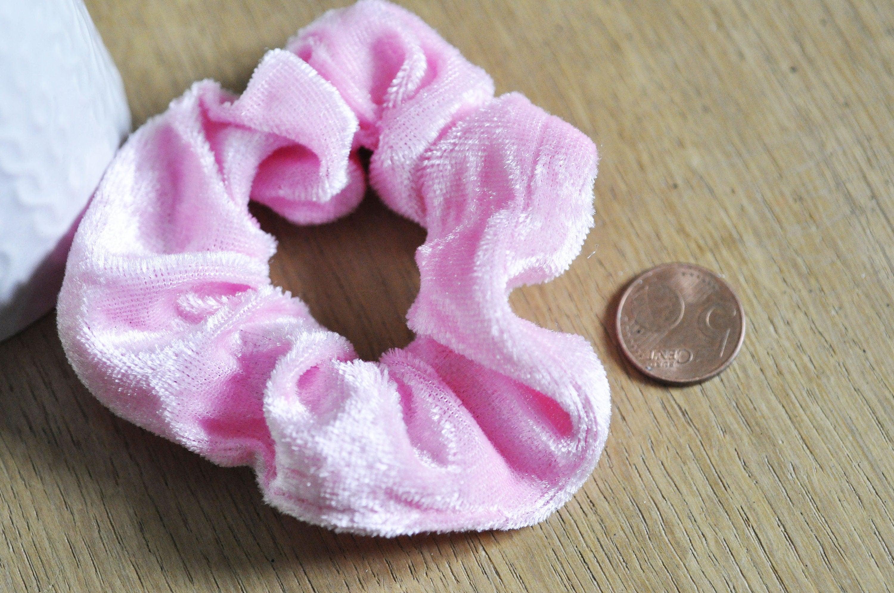 Gingerlily G5124 chouchou scrunchy velours rose x1