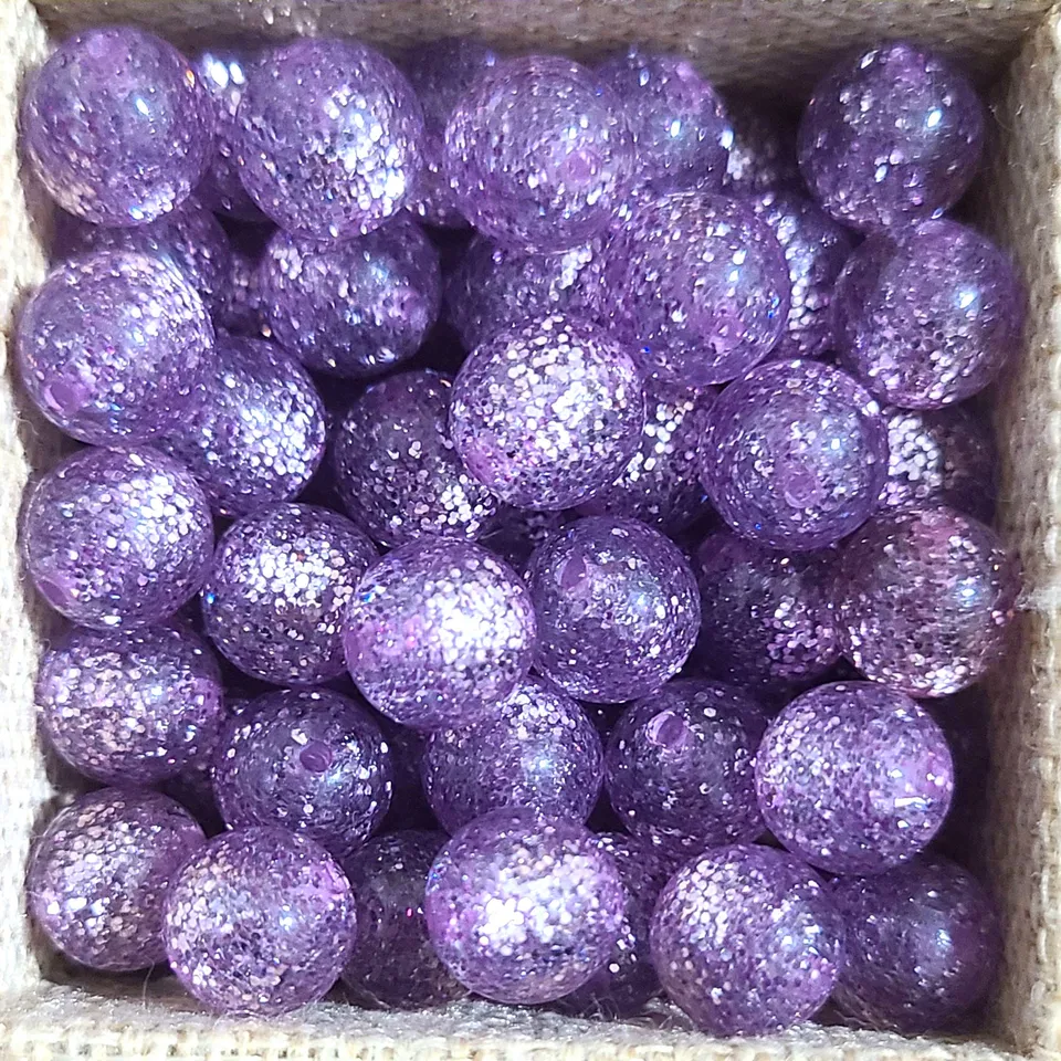 ARTSHOP Boules Glitters 1009 perle lilas paillettes x10
