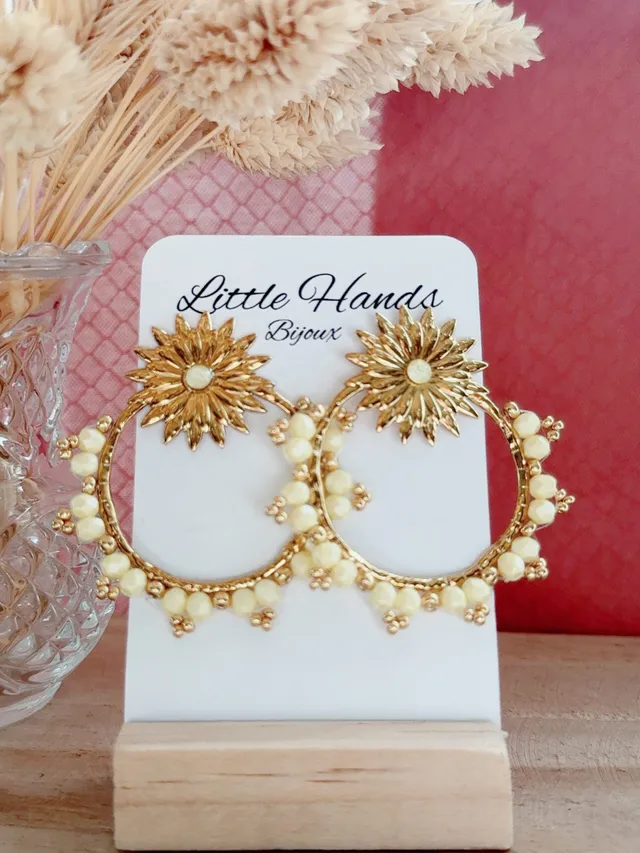 Little Hands Bijoux LUZIA boucles d'oreilles jaune fantaisie
