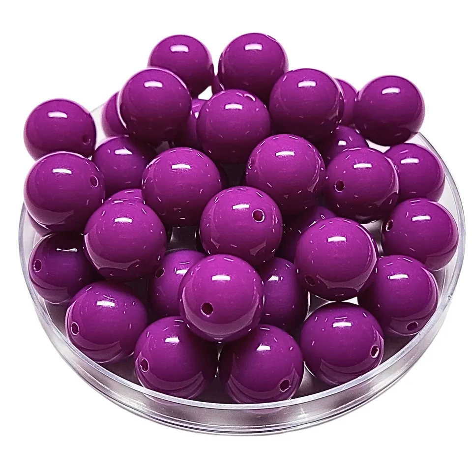ARTSHOP Boules 16MM perle acrylique orchidée foncé x1