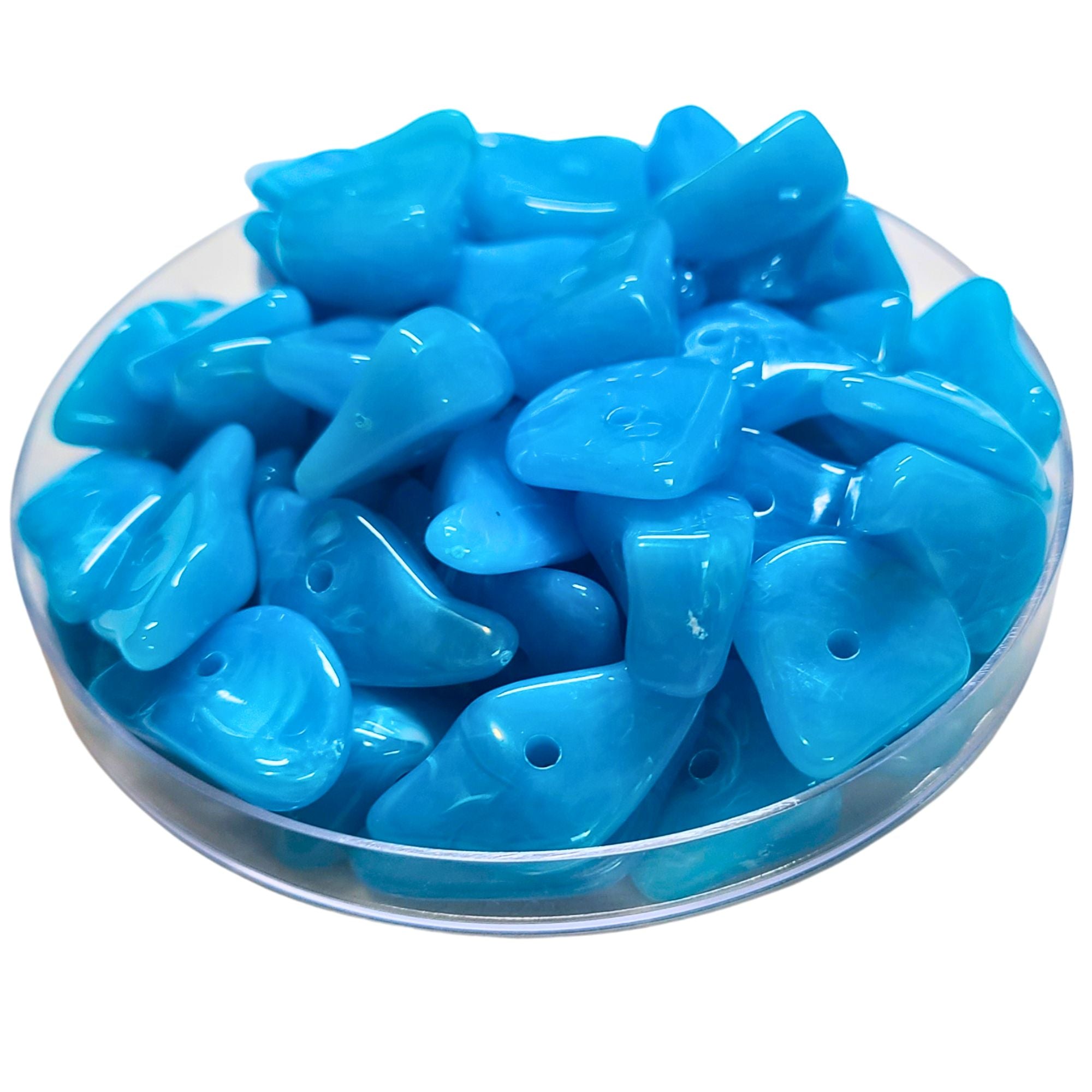 ARTSHOP Séparateurs 37 Crispy XXL perles turquoise marbré x25