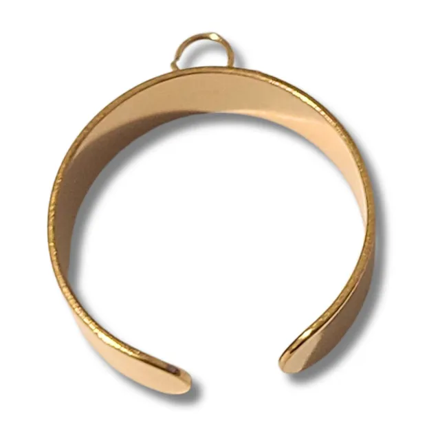ARTSHOP Apprêts anneau de bague réglable doré x1 acier