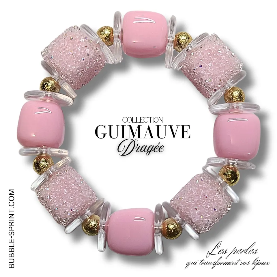 ARTSHOP Guimauve Kit bracelet Dragée acrylique 5,5 cm