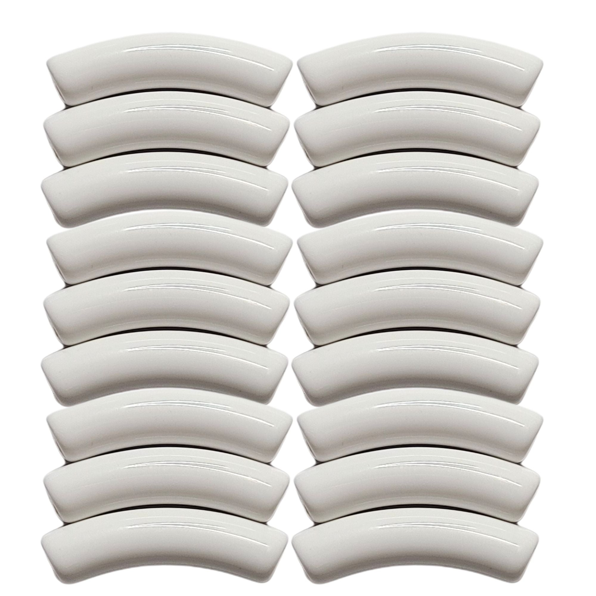 ARTSHOP Tubes 8MM n°51 perle tube blanc x6