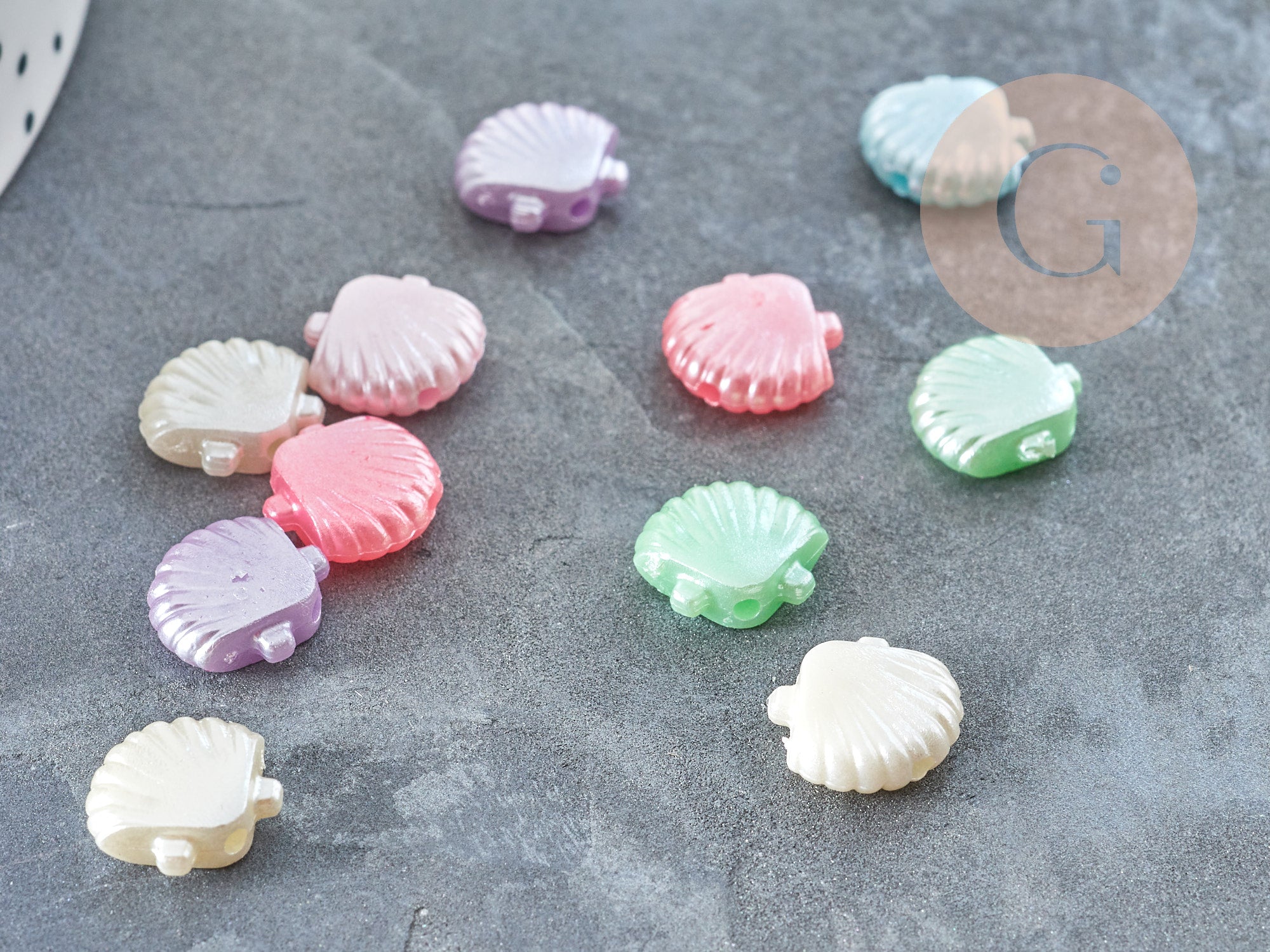Gingerlily G9029 perles coquillage acrylique 11,5mm x20