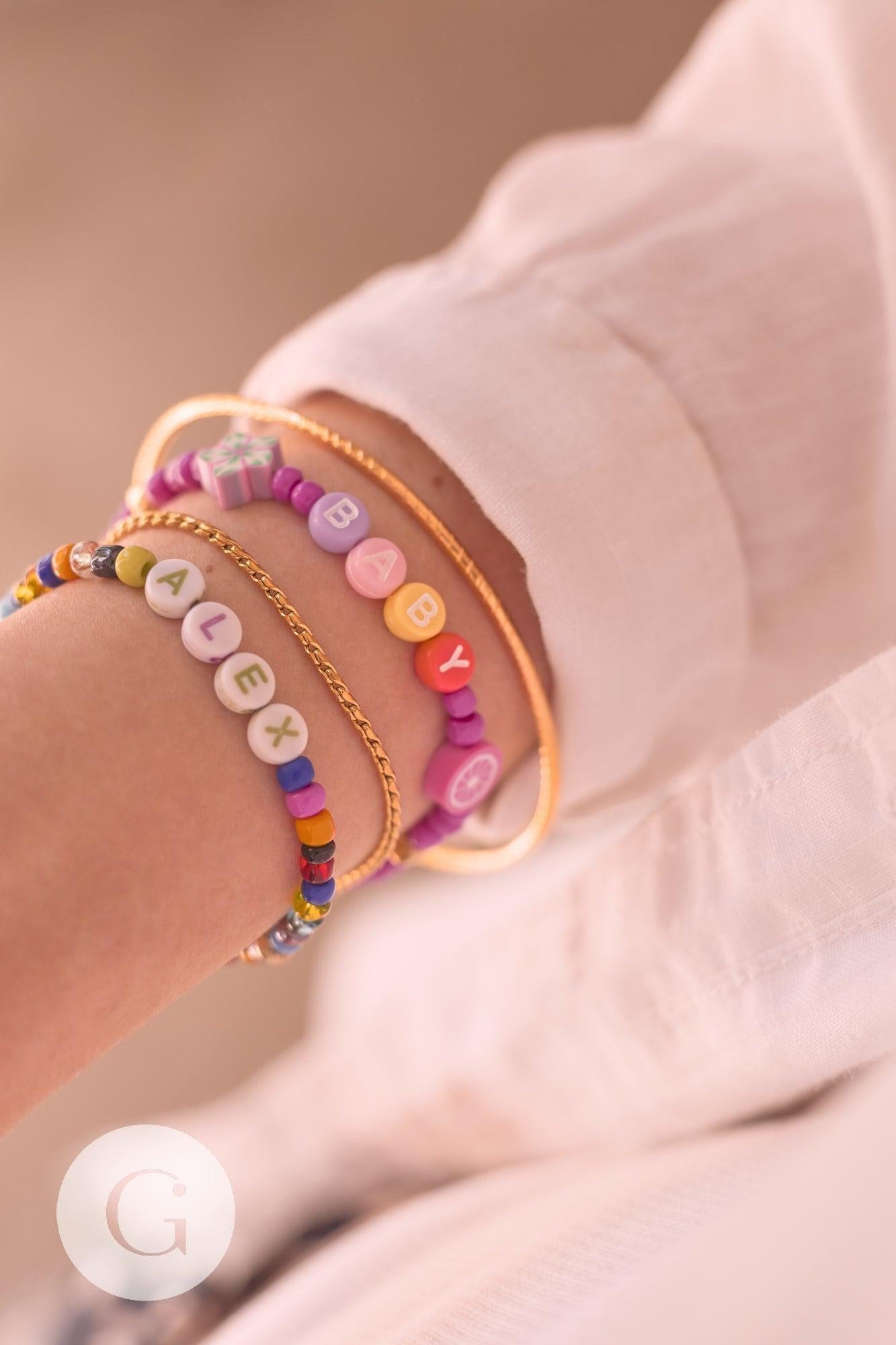 Gingerlily G9508 bracelet jonc strié doré 60mm x1