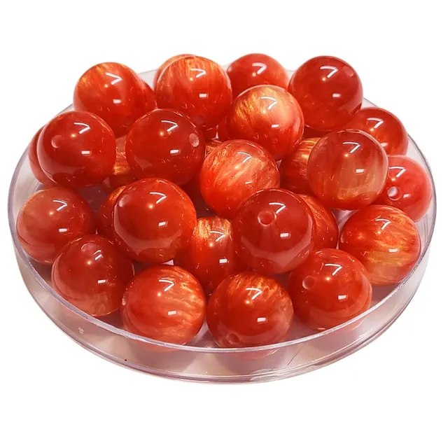 ARTSHOP Boules 16MM 348 Corail perles acryliques lot 15 scintillantes