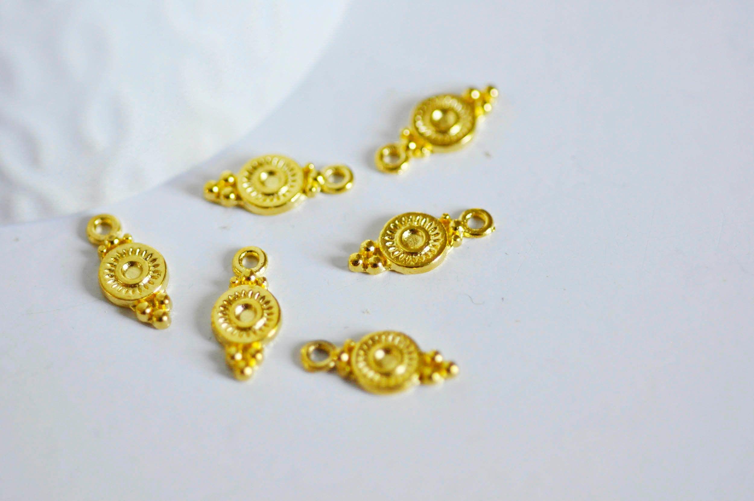 Gingerlily Connecteurs ronds laiton doré 16mm x10 G642