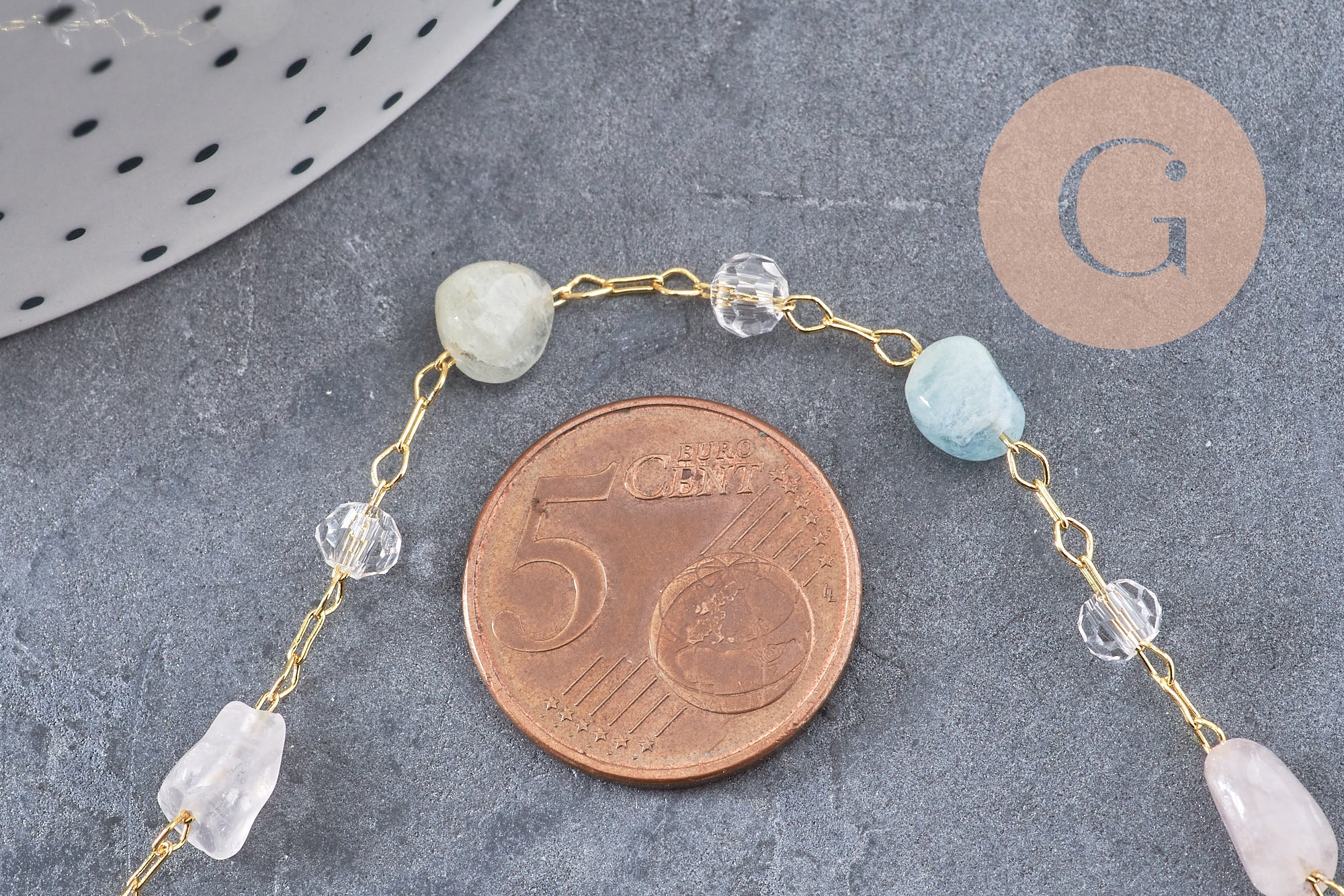 Gingerlily Chaînes pour bijoux DIY G10921 chaîne collier dore 39,5cm