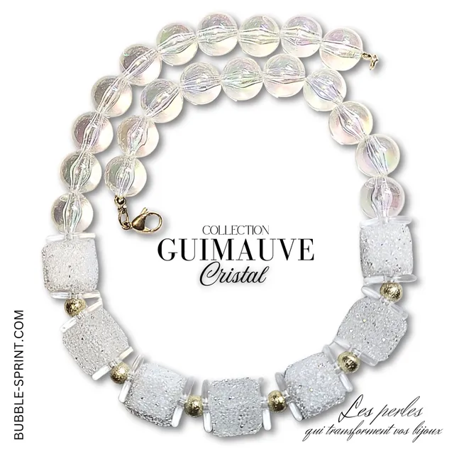 ARTSHOP Bijoux en KITS GUIMAUVE Cristal kit collier 50 cm