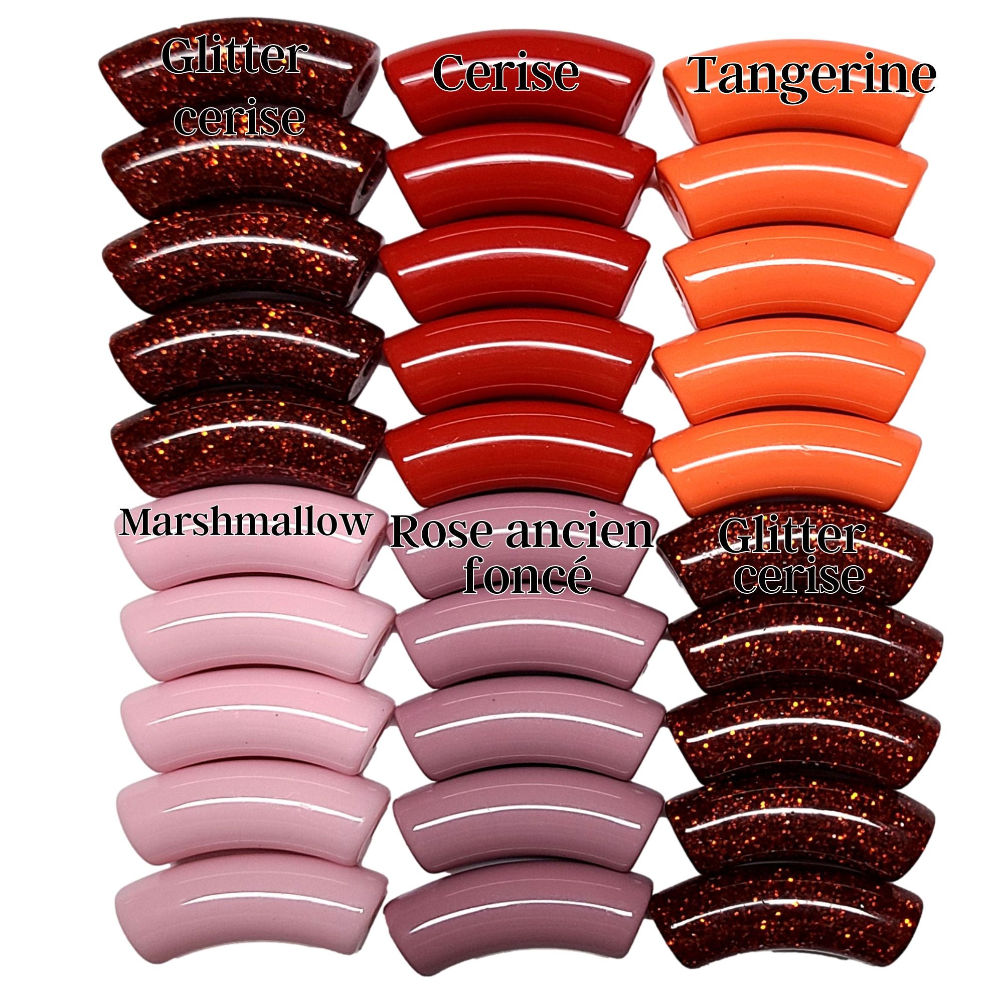 ARTSHOP Camaieux 80 lot tubes incurvés cherry blossom 12mm x30