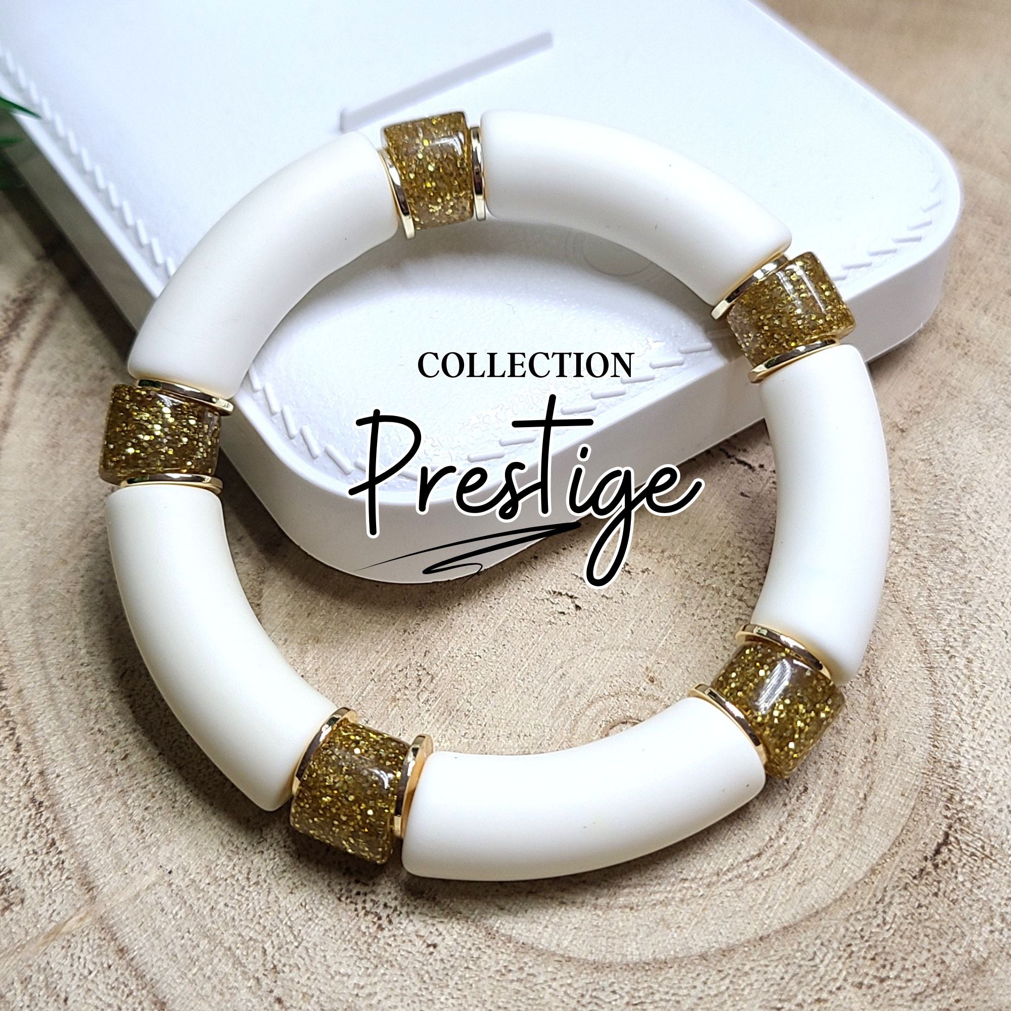 ARTSHOP Idées de créations #59 bracelet blanc cassé mat