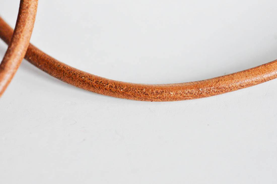 Gingerlily Cordon cuir marron G3063 naturel 4mm 1m