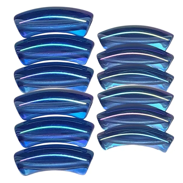 ARTSHOP Tubes 8MM tube incurvé bleu AB 8x32mm
