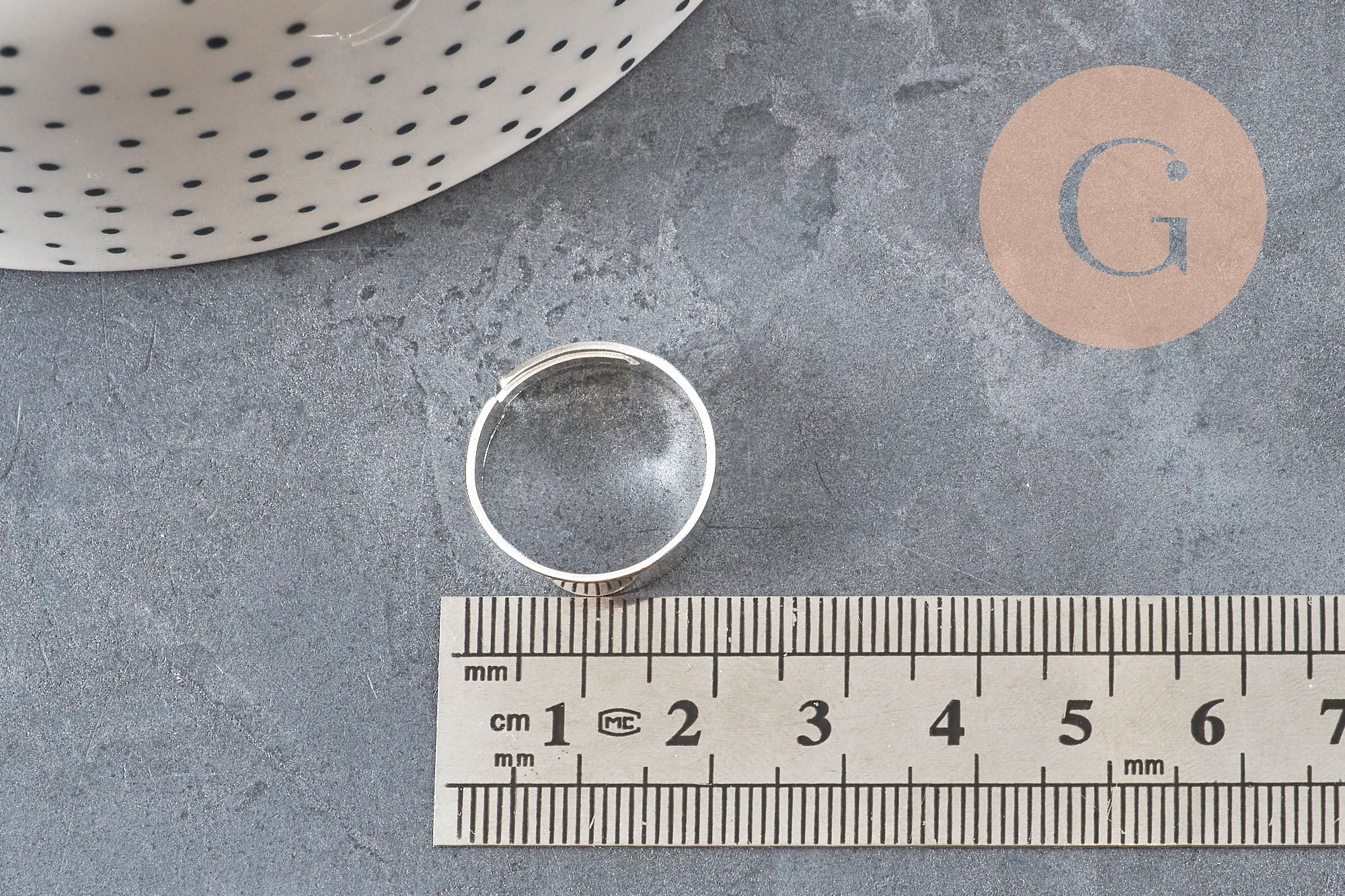 Gingerlily Bijoux G11182 bague réglable acier 18mm x2
