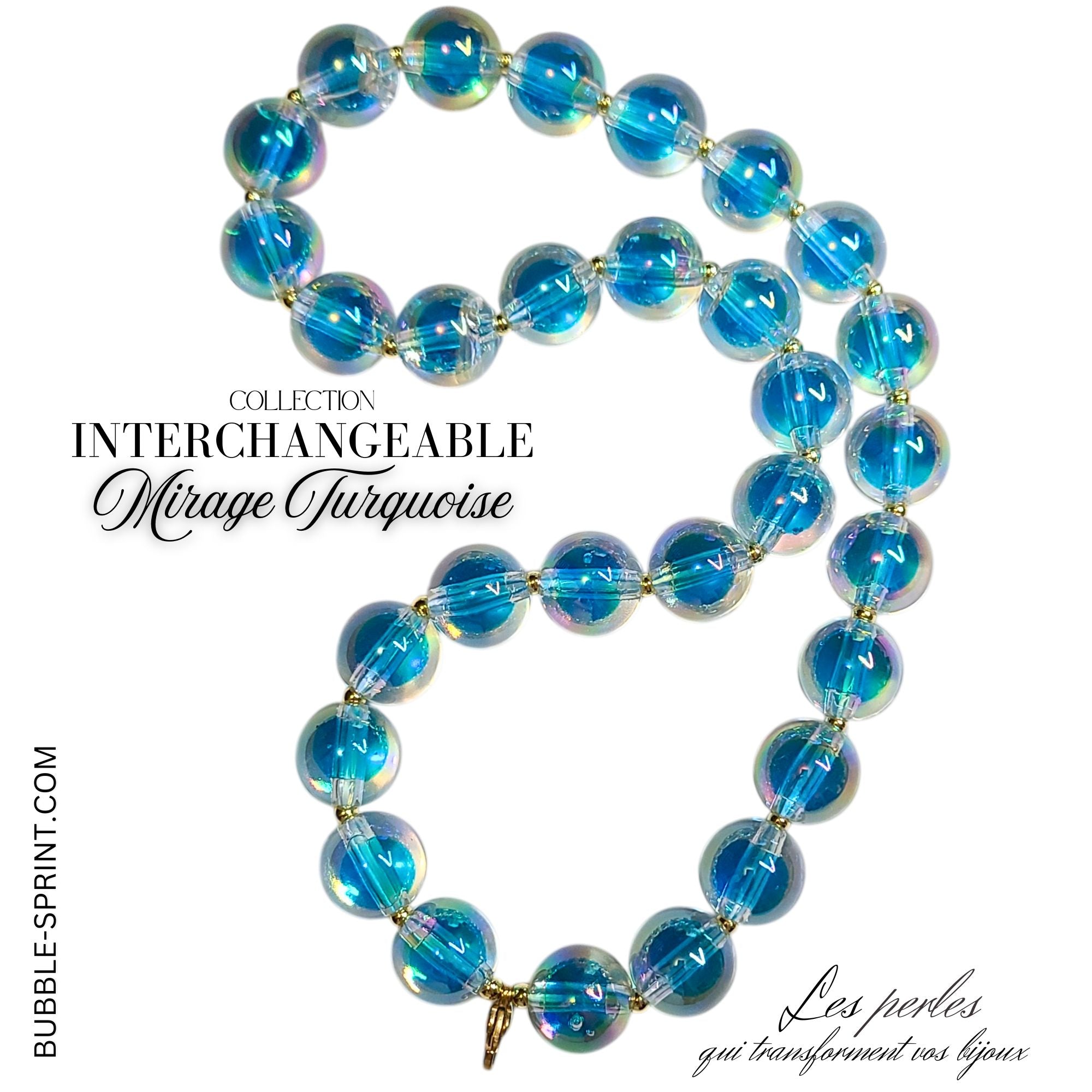 ARTSHOP Mirage collier interchangeable turquoise kit 50cm