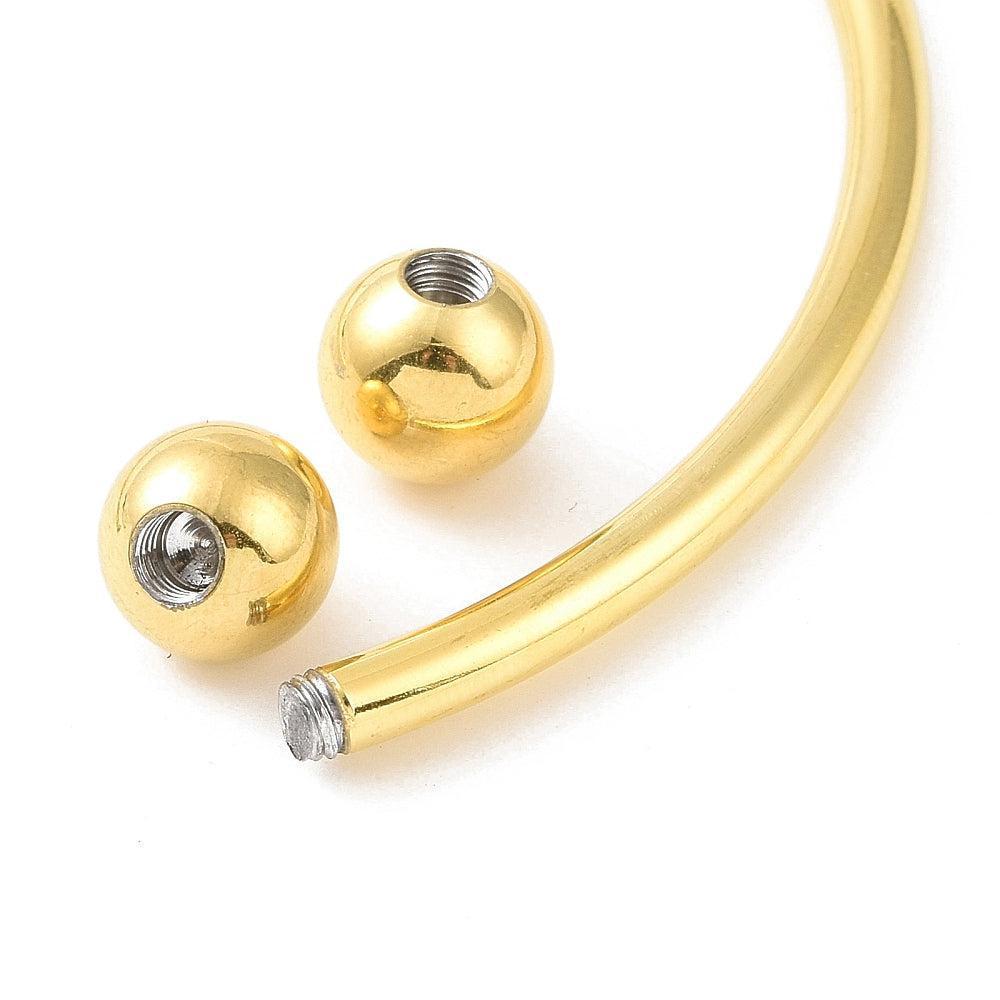 Gingerlily G10311 bracelet jonc ouvert doré 60mm x1