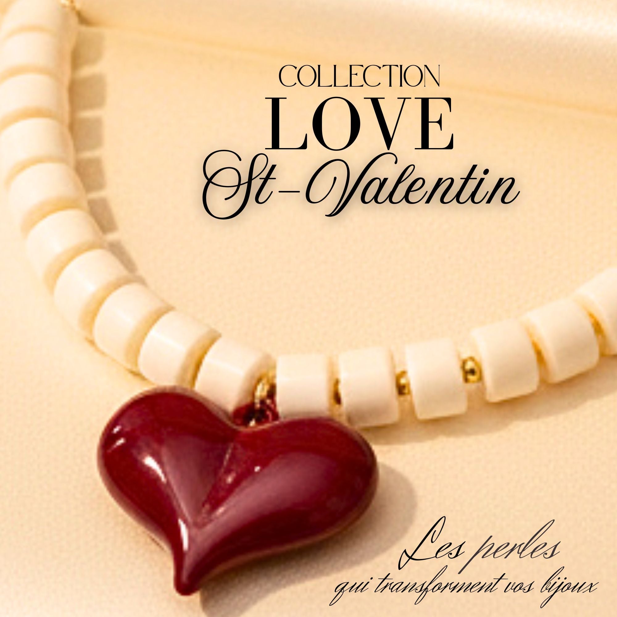 Artshop HeartLine 18 perle coeur maxi persan marbré x1