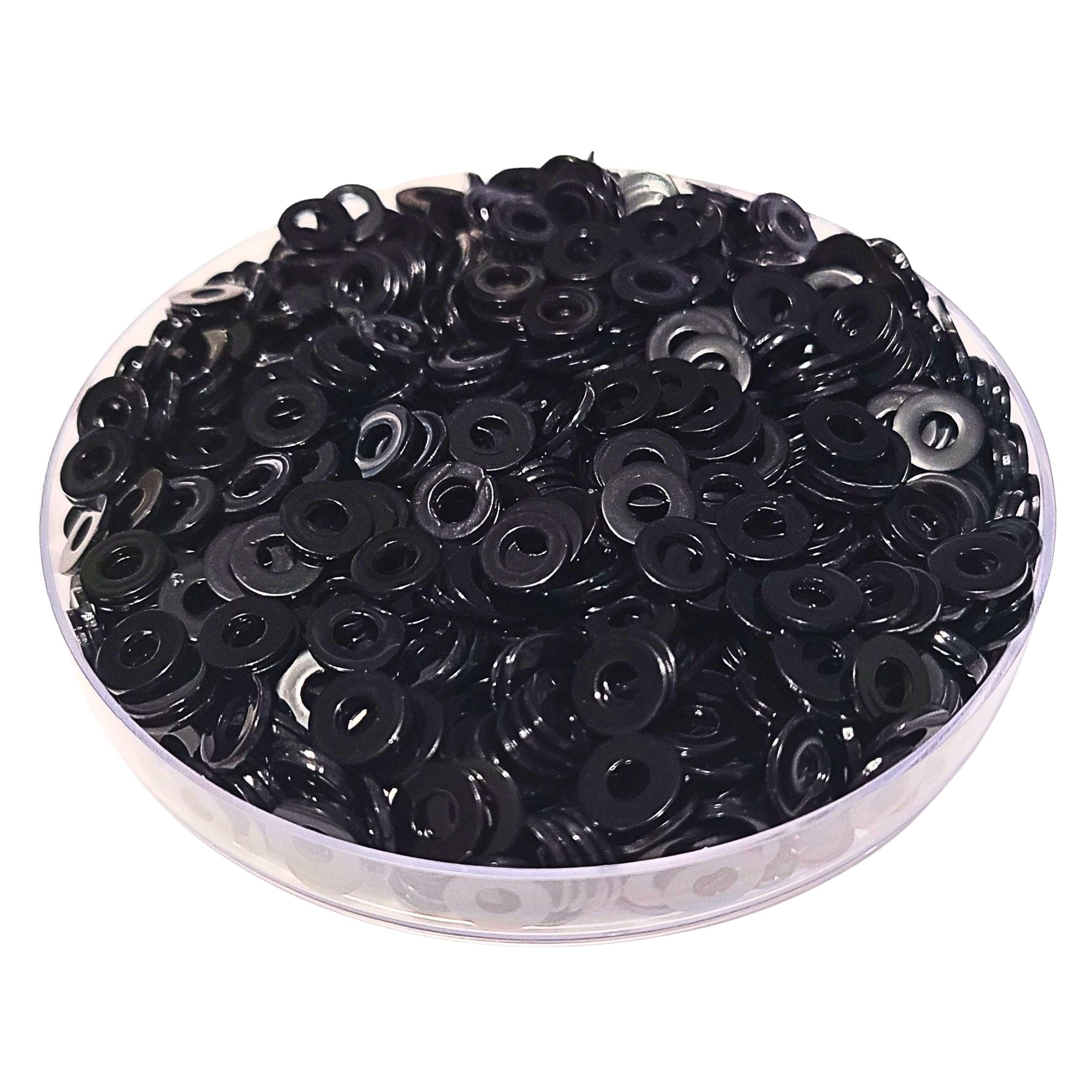 ARTSHOP Séparateurs Rondelles 8mm perle noir brillant x10