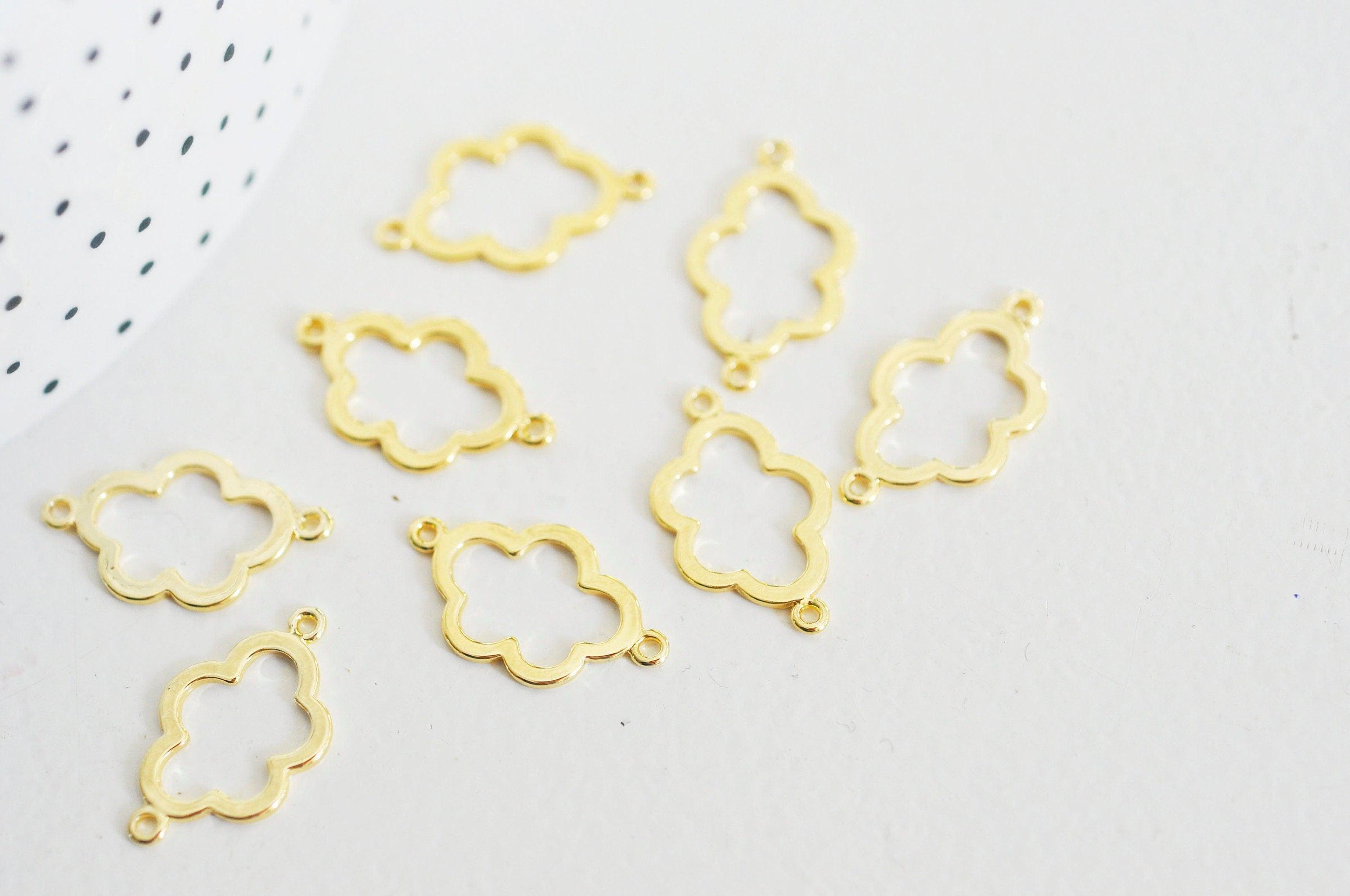 Gingerlily Pendentifs DIY Connecteur Nuage Doré 16K 16mm