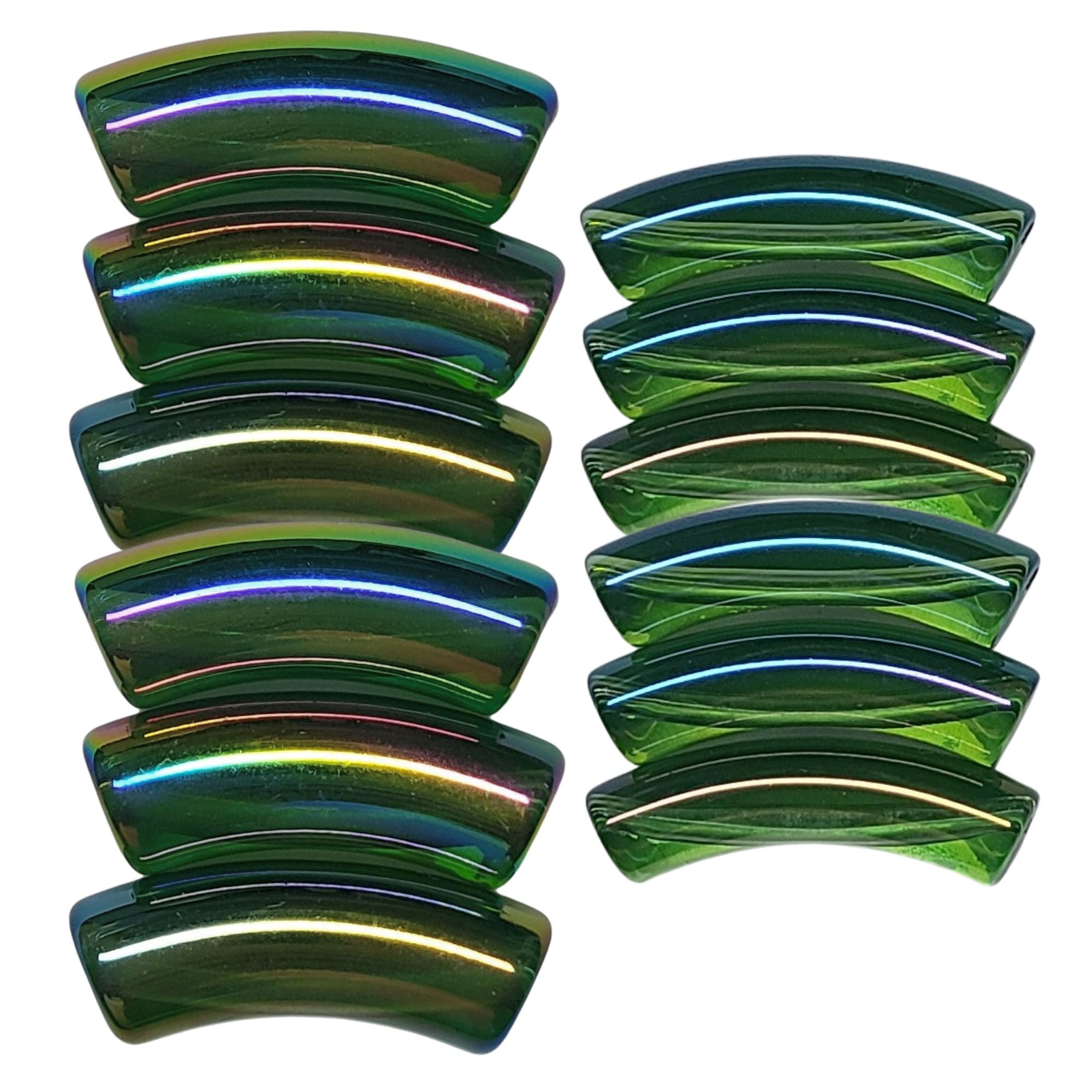 ARTSHOP Tubes 8MM 390 tube incurvé vert foncé AB x1