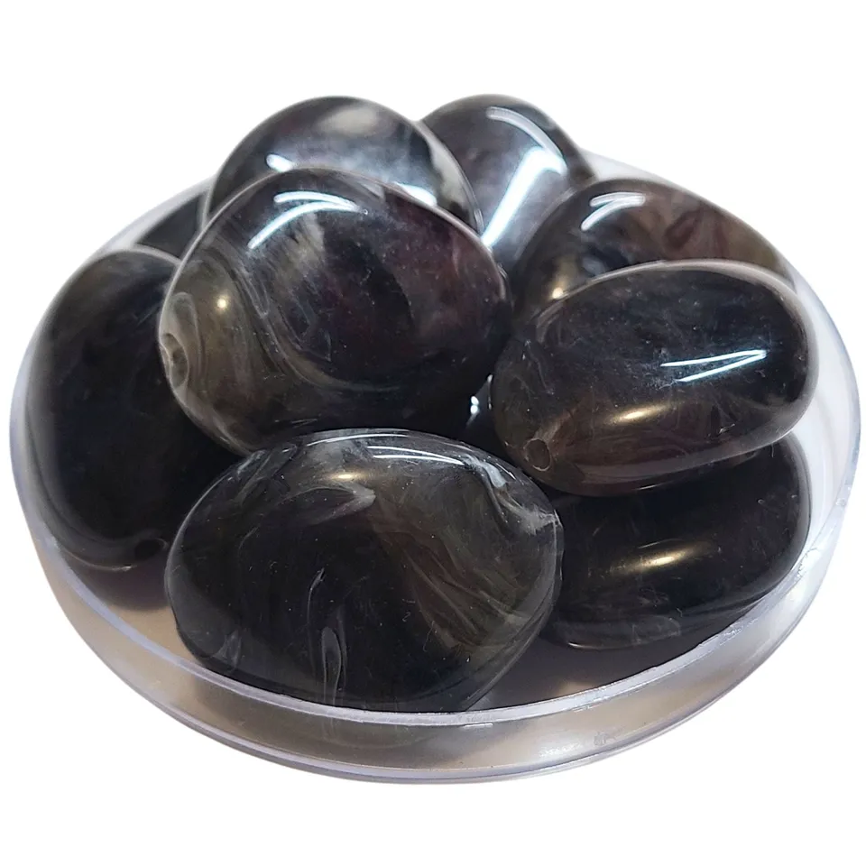 ARTSHOP Galets TIKA 33 Galet Agate Fumé x1 37 mm