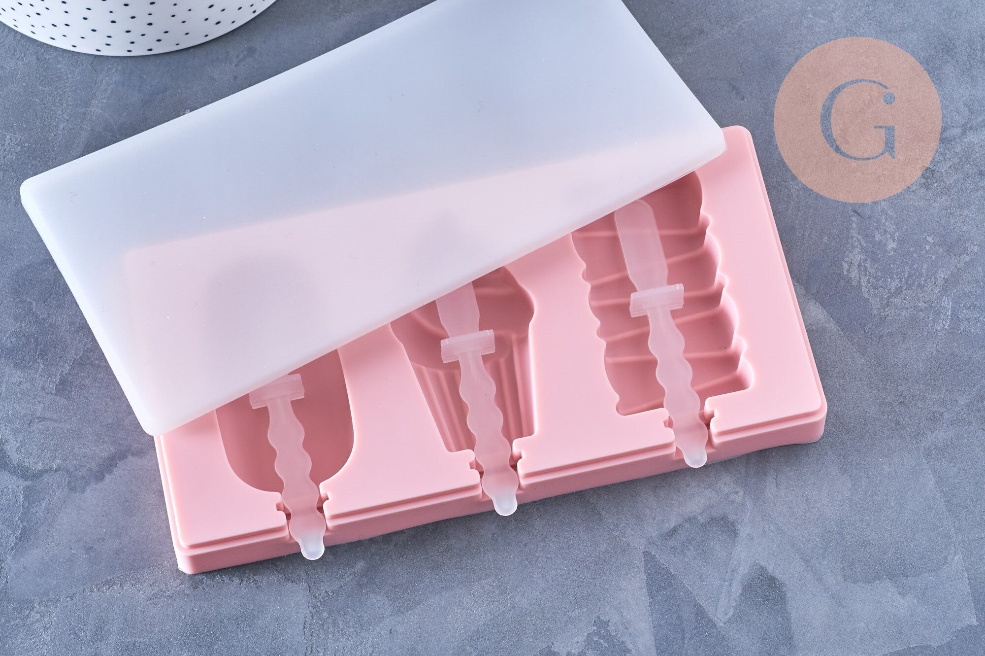 Gingerlily Pâte polymère moule silicone esquimaux rose 22cm G5107