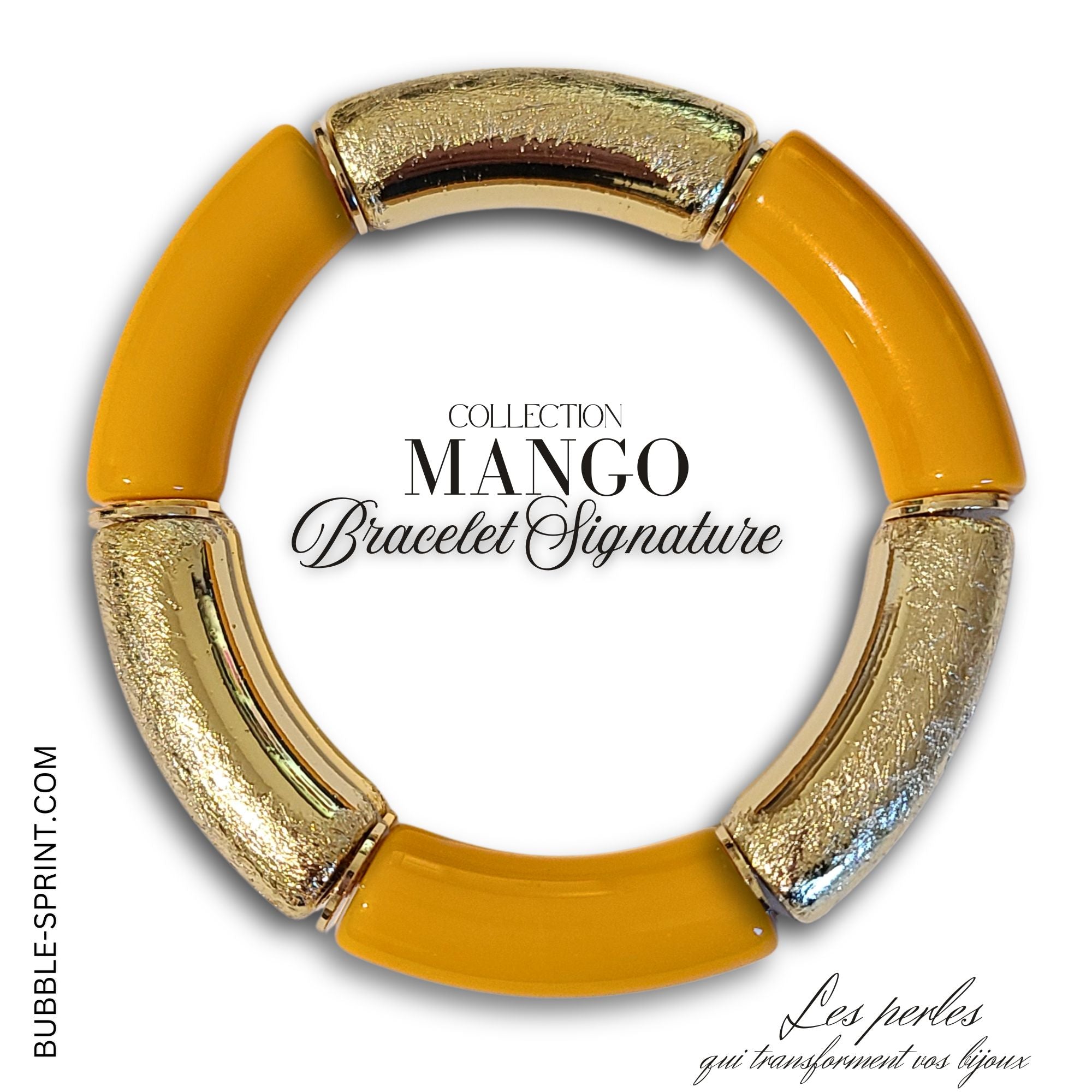 ARTSHOP Mango bracelet tubes acrylique 5,5cm kit DIY