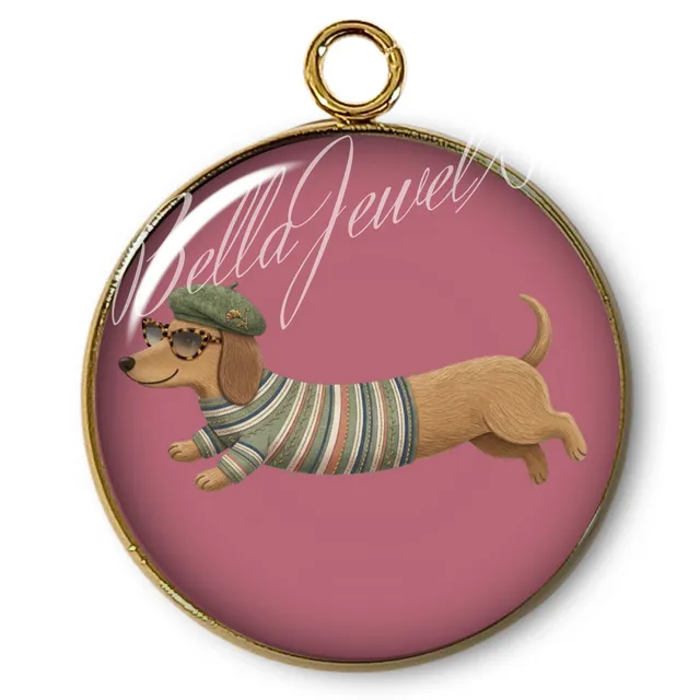 ARTSHOP Intemporel 84 Teckel Pendentif x1 doré