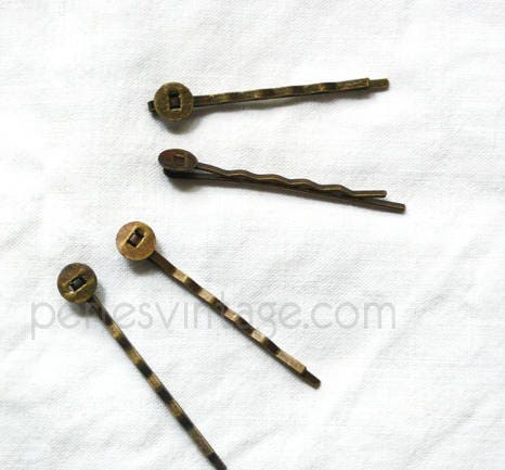 Gingerlily G2048 supports barrette bronze plateau 5cm x5