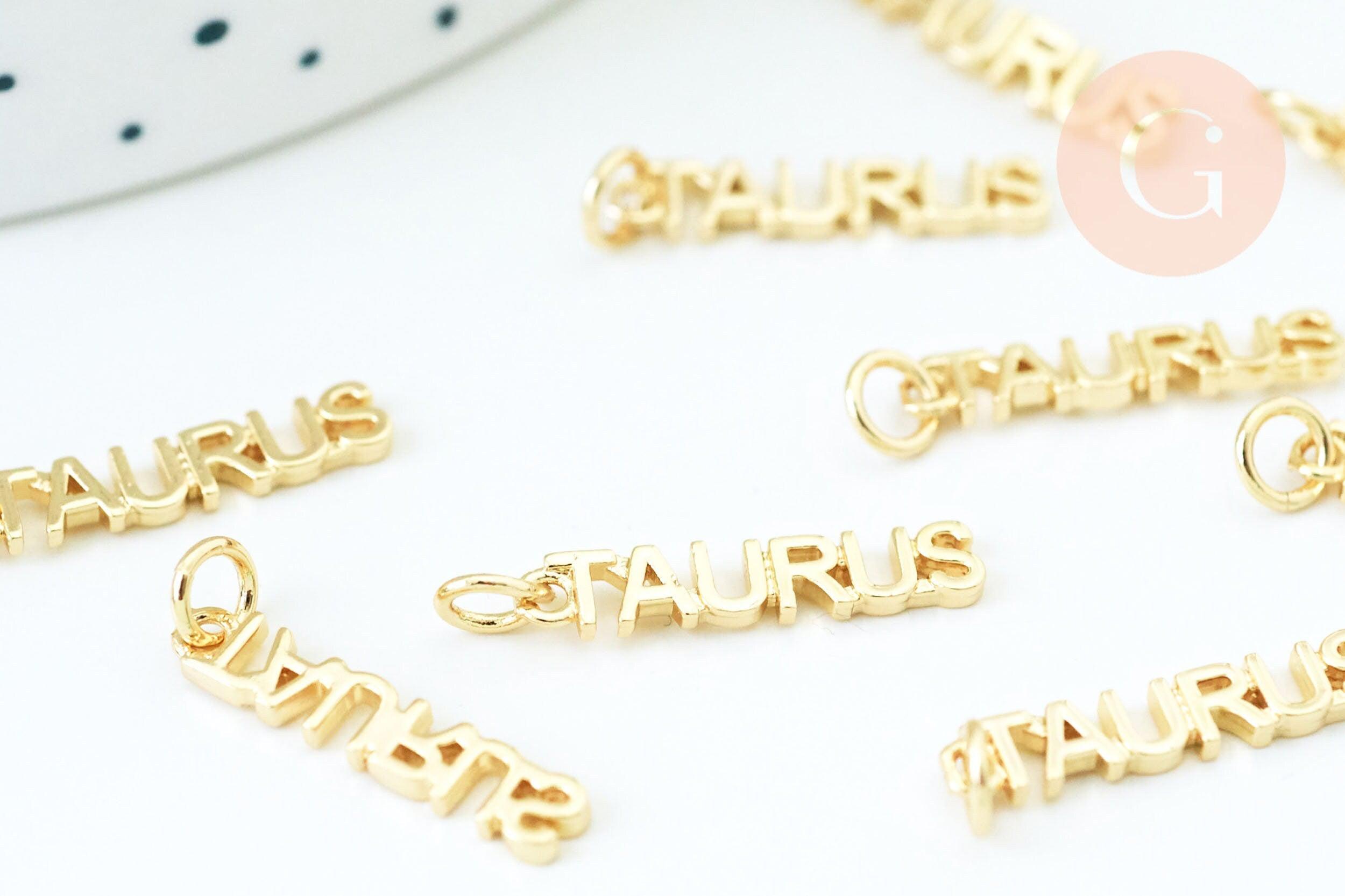 Gingerlily Pendentifs G6043 breloque Taureau laiton doré 20mm